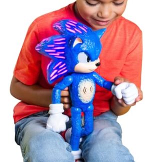 Sonic The Hedgehog 3 Ultimate Talking Sonic 12-Inch Figure, Features 30+ Iconic and Humorous Phrases and Sounds from The Movies, Light-Up Eyes and Quills (Brinquedos)