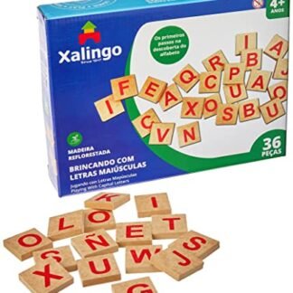 Brinquedo Pedagógico Madeira Brincando com As Letras 36 Peças Xalingo (Brinquedos)