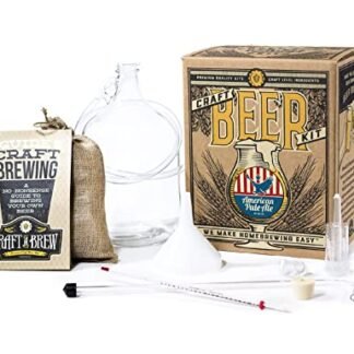 Craft A Brew - American Pale Ale - Kit de fabricação de cerveja - Faça sua própria cerveja artesanal - Equipamento completo e suprimentos - Kit de preparação para iniciantes - 1 galão (Cervejas)