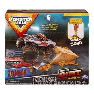 Monster Jam, Zombie Monster Dirt Starter Set, Featuring 8oz of Monster Dirt and Official 1:64 Scale Die-Cast Monster Jam Truck (Brinquedos)