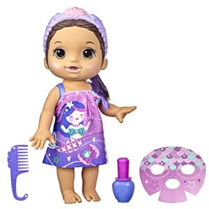 Baby Alive, Boneca Bebê Spa Dia de Princesa Sereia, Roxo (Brinquedos)