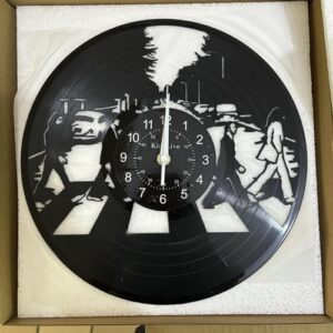 Relógio de parede de vinil dos Beatles, presente de decoração de discos, música de decoração de casa (Discos de Vinil)