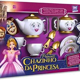 Chazinho Da Princesa Zucatoys Branco E Metalizado Dourado (Brinquedos)