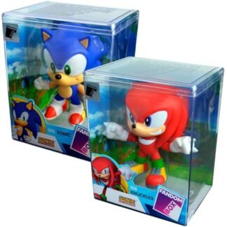 Kit Fandom Box Bonecos Turma Do Sonic Knuckles E Sonic Vinil (Brinquedos)