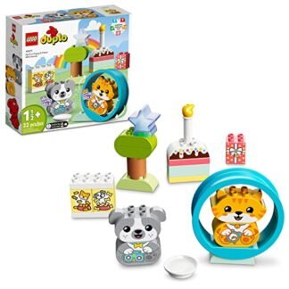 10977 LEGO® DUPLO® Meu Primeiro Cachorrinho e Gatinho Com Sons; Brinquedo de Construção (22 peças) (Brinquedos)