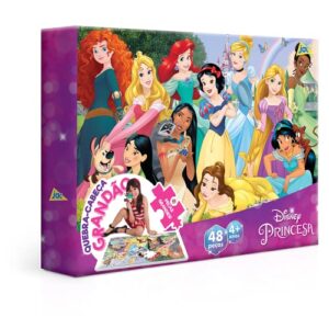 Toyster - Quebra-cabeça Grandão: Princesas - 48 peças - Disney - JAK (Brinquedos)