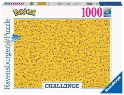 Ravensburger - Puzzle Pikachu Challenge, coleção desafio, 1000 peças, puzzle adultos (Brinquedos)