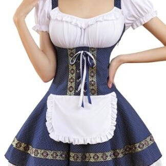HiZiTi Oktoberfest Outfits vestidos femininos Dirndl peça única cerveja alemã mini vestidos para Oktoberfest Bavarian Festival Halloween fantasia M (Cervejas)