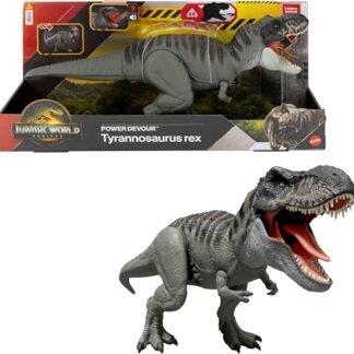 Jurassic World Dinossauro de Brinquedo Rebirth T-Rex Mordida Destruidora para crianças a partir de 4 anos (Brinquedos)