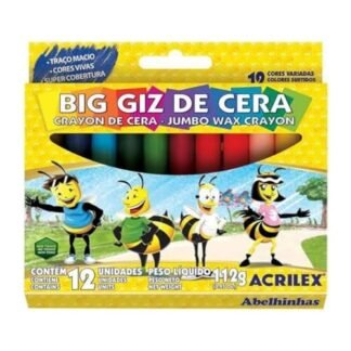 Gizão de Cera (Big Giz) 12 Cores Acrilex (Brinquedos)
