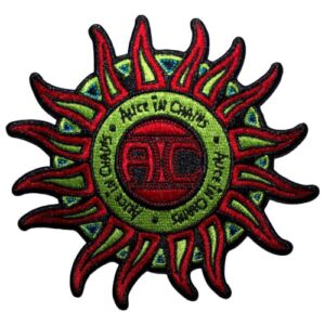 Logotipo Alice in Chains Sun Patch tecido colorido (CDs)