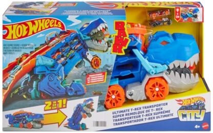 Pista Hot Wheels - Super Reboque de T-Rex - City - HNG50 (Brinquedos)