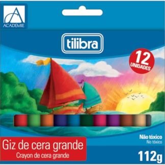 Tilibra - Giz de Cera 12 Cores Big Académie (Brinquedos)
