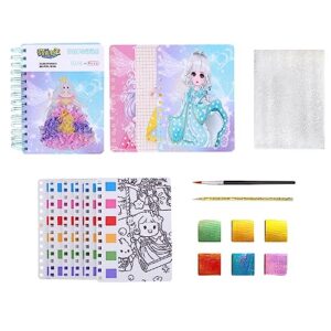 Paper Craft Kit Brinquedos - Painting Toy for Fun Princess Dress-Up,livro para colorir divertido, livro educação artística infant para aniversário, Natal, presentes (Brinquedos)
