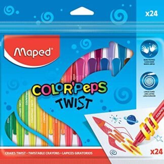 Giz de cera Color'Peps Twist, Maped, 860624, 24 cores (Brinquedos)