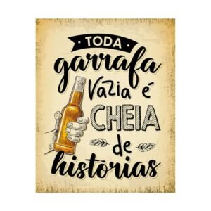 Placa Decorativa 20x25 Cerveja Bebida Bar Canto do Churrasco (Cervejas)