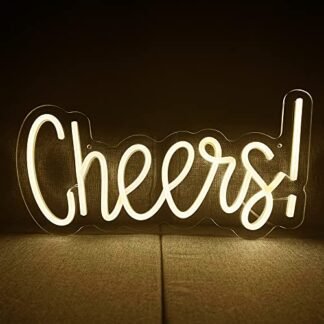 Qykokok Cheers Neon Sign Led Neon Lights Placa De Acrílico Para Decoração De Parede, Alimentado Por Luz De Néon Usb, Para Bar, Festa De Cerveja, Caverna Do Homem, Decoração De Sala De Casa Em Néon.(Br (Cervejas)