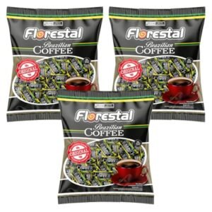 3 Pacotes Bala De Café Brazilian Coffee 500g Cada Florestal (Café)