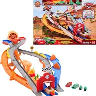 Carros da Disney e Pixar Pista de Brinquedo Corrida e Resgate para crianças a partir de 4 anos (Brinquedos)