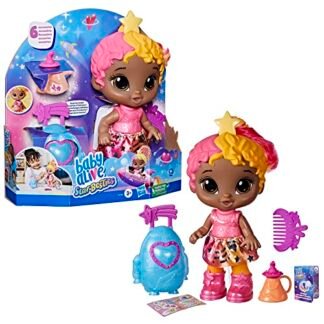 Baby Alive, Boneca Bebê Star Besties, Rosa e Amarelo (Brinquedos)