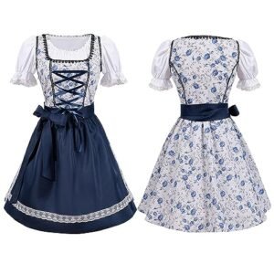 Roupa Oktoberfest Feminina - Vestido Feminino Oktoberfest | Tradicional manga curta vestido bávaro de cerveja elástica para Oktoberfest Kagrote (Cervejas)