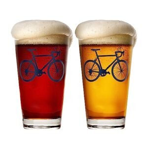 Conjunto de 2 copos de bicicleta – cerveja, Azul marino (Cervejas)