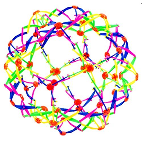1 peça de esfera expansível, bola mágica retrátil mutável mão pegar bola meninos meninas bolas flores brinquedos presentes bola quebra-cabeça inflável bola mágica expansível colorida para crianças (Brinquedos)