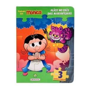 Turma da Mônica Livro Quebra-Cabeças - Alice no País das Maravilhas: Com 3 quebra-cabeças - Furtado, Paula (Brinquedos)