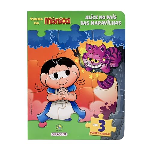 Turma da Mônica Livro Quebra-Cabeças - Alice no País das Maravilhas: Com 3 quebra-cabeças - Furtado, Paula (Brinquedos)