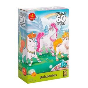 Quebra-cabeça 60 peças Unicórnios - Grow - Grow (marca) (Brinquedos)