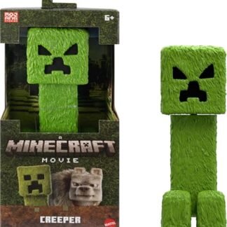 Mattel Minecraft Creeper Figura de ação em grande escala de 30,5 cm inspirada em "um filme de minecraft", JFR66 (Brinquedos)
