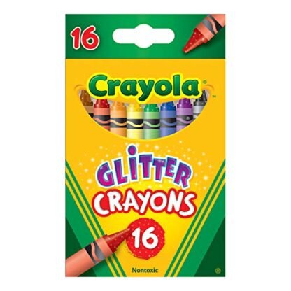 Crayola 16ct Multi-Colored Glitter Crayons (Brinquedos)