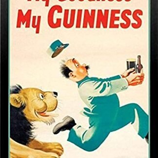Pôster emoldurado Guinness Beer My Goodness My Guinness de Gilroy 91 x 61 cm Impressão artística irlandesa cerveja robusta (Cervejas)