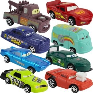 Kit 8 Carrinhos Fricção Filme Carros 3 Relampago Mcqueen Coleção Presente para Criançada (Brinquedos)