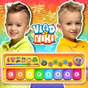 Vlad e Niki: Piano Infantil. Jogo de música para meninos e meninas. Aprenda a tocar instrumentos musicais. (Brinquedos)