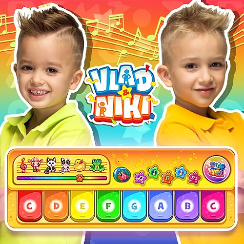 Vlad e Niki: Piano Infantil. Jogo de música para meninos e meninas. Aprenda a tocar instrumentos musicais. (Brinquedos)