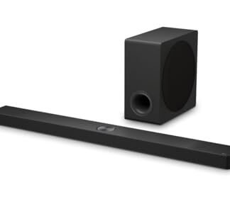 Soundbar LG Dolby Atmos, 570W RMS, 5.1.3 Canais, DTS:X, AI Room Calibration Pro, AI Sound Pro, Sem fios, WOW Orchestra, Conexões Múltiplas - S90TY (Equipamentos)
