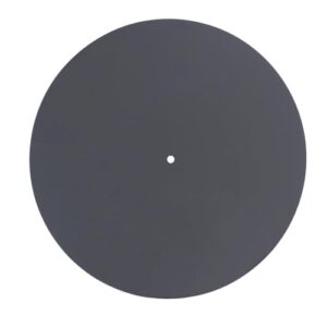 ZGUZMCMK Tapete Antiderrapante para Toca-discos, Tapete de Acrílico para Toca-discos, Ajuda a Reduzir O Ruído, Almofada para Toca-discos de de 12 Polegad, Preto (Equipamentos)