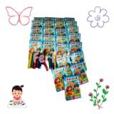 15 Mini Giz de Cera 5 Cores P/Kit Festa Lembrancinha Infantil Prenda Pintura (Brinquedos)