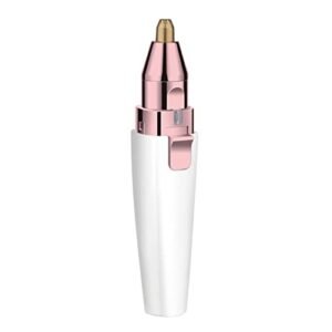 2 em 1 feminino removedor de pêlos facial mini-batom portátil aparador de sobrancelhas aparador elétrico indolor para depilação (Aparelhos de Cuidados Pessoais)