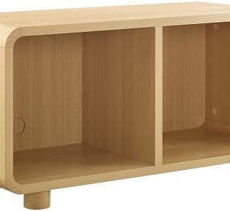 Crosley Furniture Zoe Suporte médio moderno para toca-discos e console de mídia com armazenamento para discos de vinil, cinza (Equipamentos)