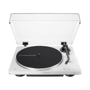 Toca-Discos Vinil Audio-Technica Sem-Fio Automático AT-LP70XBT-WS, Branco e Prata, Bivolt 120/240V (Discos de Vinil)