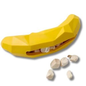 Brinquedo de Cachorro Mordedor Pet Interativo Banana Petisqueira Comedouro Lento (Brinquedos)