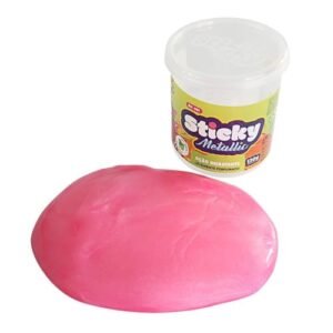 Brinquedo Slime Metallic, Geleca Gelastica Amoeba Metálica Perfumada, Pote Com 130g, Cores Sortidas (Brinquedos)