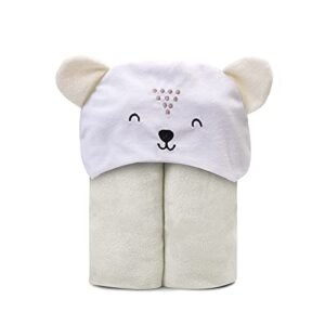 Papi Toalha De Banho Atoalhada Mami Bichuus Forrada C/ Capuz Bordado Para Bebê 90Cm X 80Cm Contém 01 Unidade (Bebê)