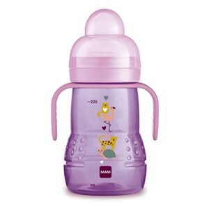 Copo MAM Trainer + 220ml - Rosa (Bebê)