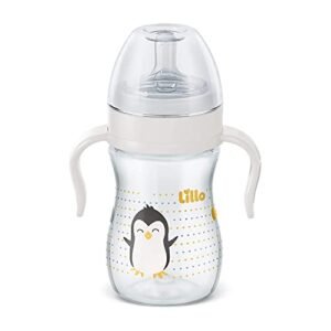 Lillo Mamadeira Super Evolution Primeiros Passos com Alças 240 ml - Neutra, Lillo, Branco (Bebê)