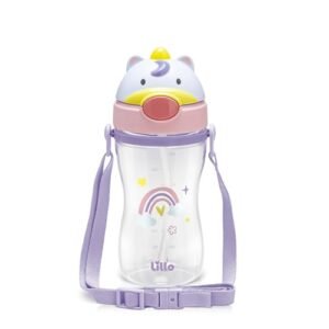Copo Infantil com Canudo 400ml – Unicórnio (Bebê)
