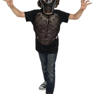 Regina Festas KIT VINGADORES PEITORAL E MÁSCARA PANTERA NEGRA U 1un (Brinquedos)