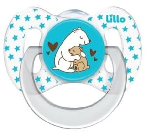 Lillo Chupeta Funny Amor Menino Tamanho 1, Lillo, Azul, Tam 1 (Bebê)